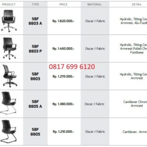 Kursi Kantor Chairman Ecos SBF 8803 A, SBF 8803 P, SBF 8803, SBF 8805 A, SBF 8805