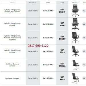 Kursi Kantor Chairman Ecos SBF 8901 A, SBF 8901, SBF 8903 P, SBF 8903, SBF 8905 A, SBF 8905