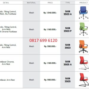 Kursi Kantor Chairman Ecos SKM 3903 A, SKM 3903 P, SKM 3903, SKM 3905 A, SKM 3905