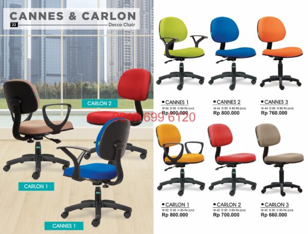 Kursi Kantor Donati Cennes1-Cennes2-Cennes3-Carlon1-Carlon2-Carlon3