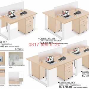 Kursi Kantor Donati CesterWS1PF-CesterWS2PF-CesterWS4PF-CesterDrawer