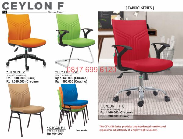 Kursi Kantor Donati CeylonF2-CeylonF3VC-CeylonF4