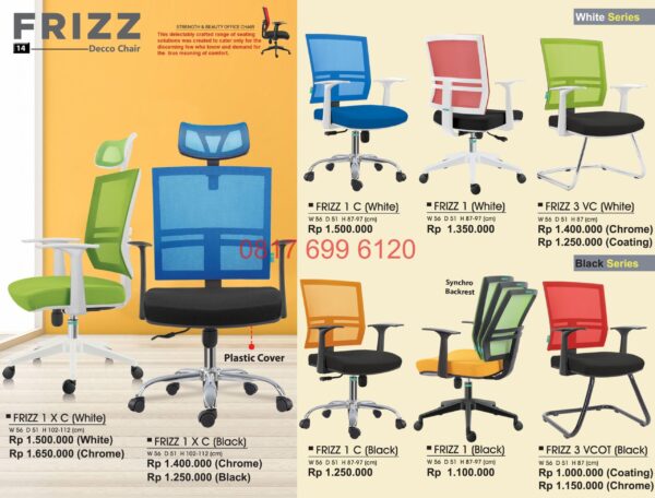 Kursi Kantor Donati Frizz1C-Frizz1-Frizz3VC-Frizz1XC