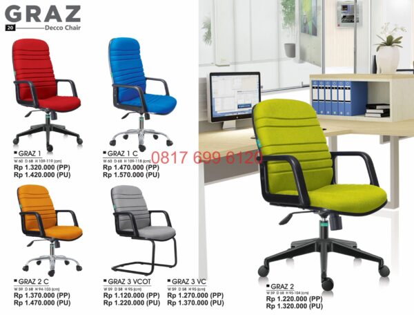 Kursi Kantor Donati Graz1-Graz1C-Graz2C