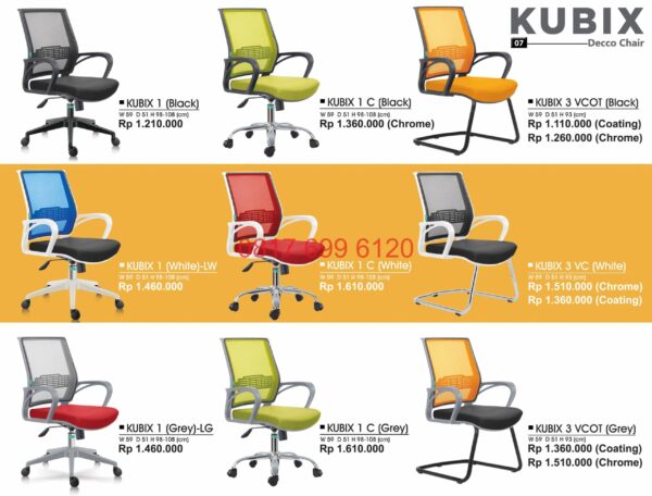Kursi Kantor Donati Kubix1-Kubix1C-Kubic3VCOT-Kubix1LW-Kubix1C-Kubix3VC-Kubix1LG-Kubix1C-Kubix3VCOT