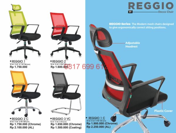 Kursi Kantor Donati Reggio1-Reggio2-Reggio2C-Reggio3VC-Reggio1C