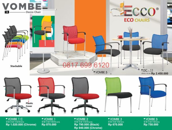 Kursi Kantor Donati Vombe1C-Vombe1-Vombe2-Vombe3-Vombe5