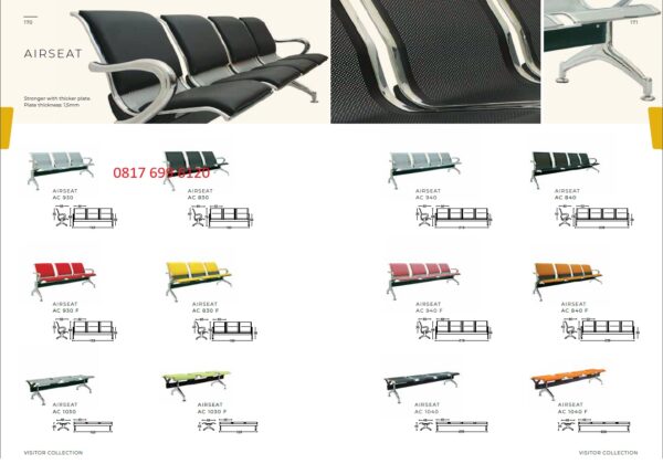 Kursi Kantor Chairman AIRSEAT AC-830, AC-840, AC-930, AC-940, AC-830 F, AC-840 F, AC-930 F, AC-940 F, AC-1030, AC-1040, AC-1030 F, AC-1040 F