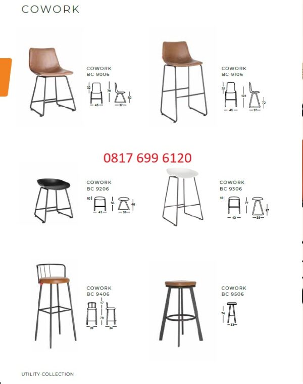Kursi Kantor Chairman COWORK BC 9006, BC 9106, BC 9206, BC 9306, BC 9406, BC 9506