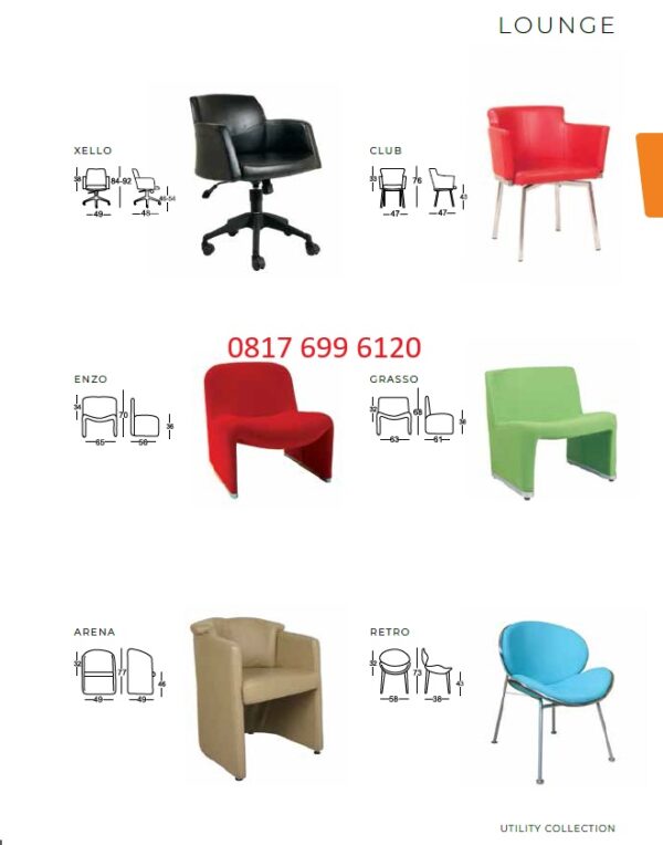 Kursi Kantor Chairman LOUNGE XELLO, CLUB, ENZO, GRASSO, ARENA, RETRO