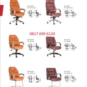 Kursi Kantor Chairman MAXIMO PC - 9710 AC, PC - 9730, PC - 9750 A & MILESA PC - 9810 AC, PC - 9830, PC - 9850 A