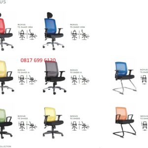Kursi Kantor Chairman NOVUS TS - 04401 HRA, TS - 04401 A, TS - 04403, TS - 04501 HRA, TS - 04501 A, TS - 04503, TS - 04505 A, TS - 04505