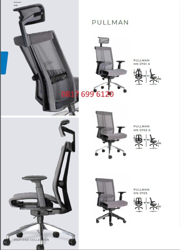 Kursi Kantor Chairman PULLMAN HN - 0701 A, HN - 0703 A, HN - 0703