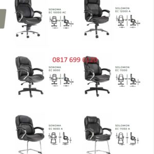 Kursi Kantor Chairman SONOMA EC - 10000 AC, EC - 9000, EC - 9050 A & SOLOMON EC - 12000 A, EC - 11000, EC - 11050 A