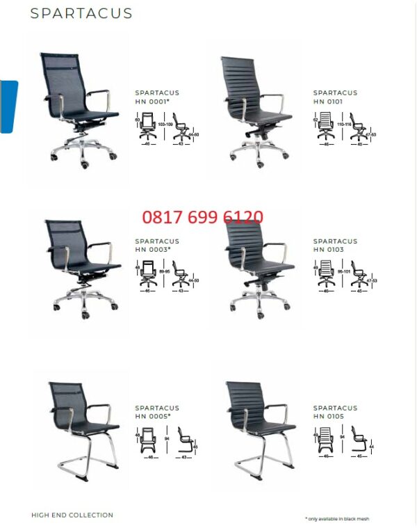 Kursi Kantor Chairman SPARTACUS HN - 0001, HN - 0003, HN - 0005 A, HN - 0101, HN - 0103, HN - 0105 A