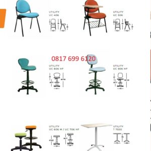 Kursi Kantor Chairman UTILITY UC-406, UC-506, UC-706 HF, UC-806 HF, UC-906 H, T 7550