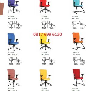 Kursi Kantor Chairman VERSA MC - 1503 BA, MC - 1503 B, MC - 1505 B, MC - 1555, MC - 1605 B, MC - 1655, MC - 1703 BA, MC - 1703 B, MC - 1705 B, MC - 1755