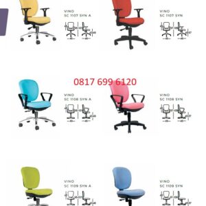Kursi Kantor Chairman VINO SC-1107 SYN A, SC-1107 SYN, SC-1108 SYN A, SC-1108 SYN, SC-1109 SYN A, SC-1109 SYN