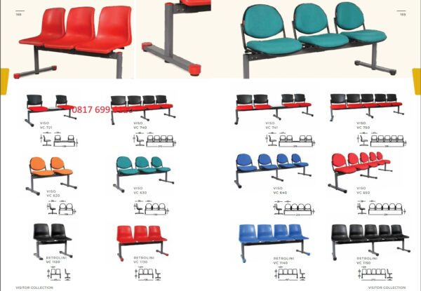 Kursi Kantor Chairman VISO VC-620, VC-630, VC-640, VC-650, VC-721, VC-740, VC-741, VC-750 & RETROLINI VC 1120, VC 1130, VC 1140, VC 1150