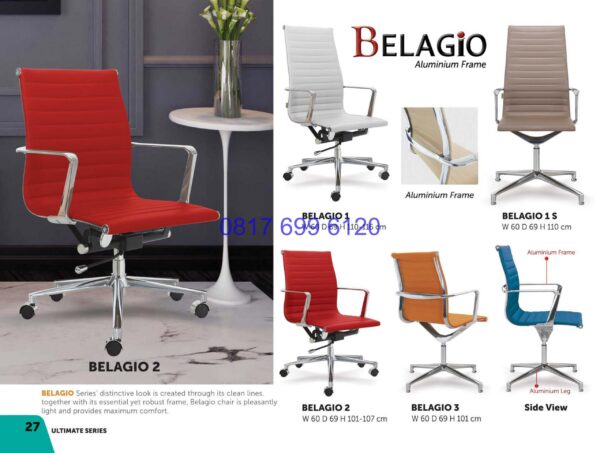 Kursi Kantor Donati Belagio 1 | Belagio 1S | Belagio 2 | Belagio 3