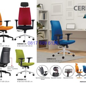 Kursi Kantor Donati Cerish 1 | Cerish 1C | Cerish 2 | Cerish 3C