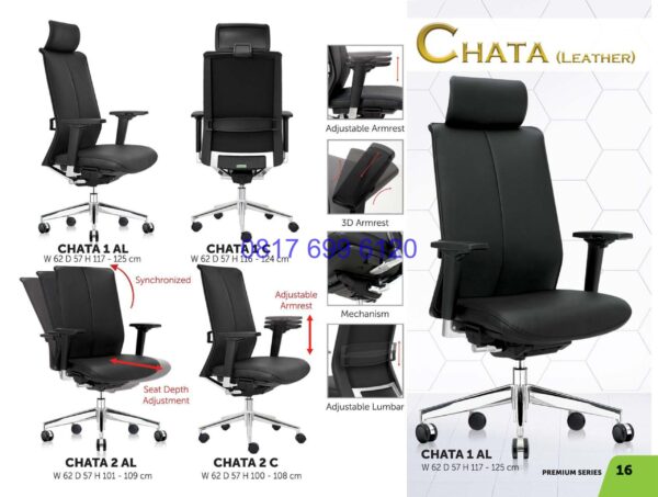 Kursi Kantor Donati Chata 1 AL | Chata 1 C | Chata 2 AL | Chata 2 C