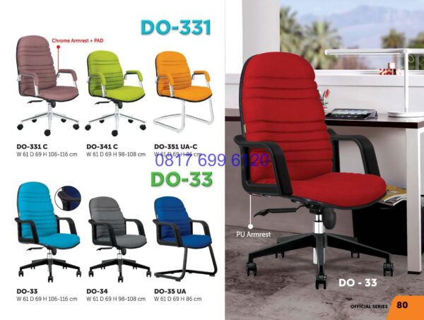 Kursi Kantor Donati DO33 1 C | DO34 1 C | DO351 UAC | DO33 | DO34 | DO35 UA