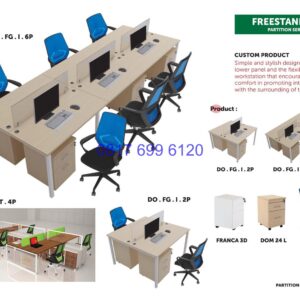 Kursi Kantor Donati DOF GI 6P | DOF GT 4P | DOF GI 2P | Franca3D | Harve2