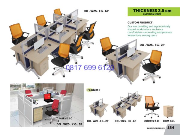Kursi Kantor Donati DO W25 IG 6P | DO W25 IG 2P