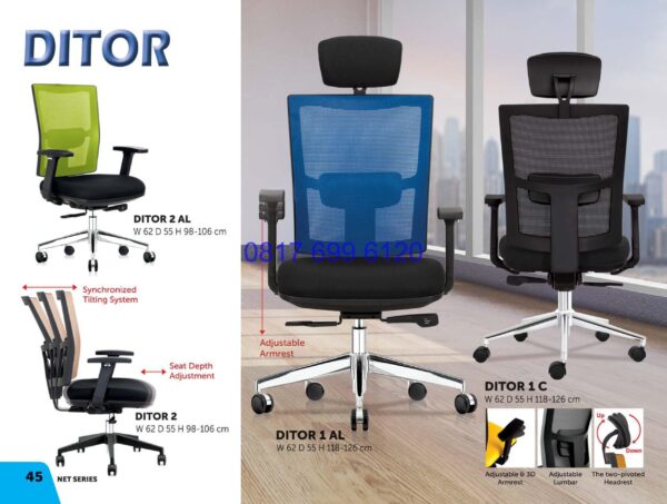 Kursi Kantor Donati Ditor 2 AL | Ditor 2 | Ditor 1 AL