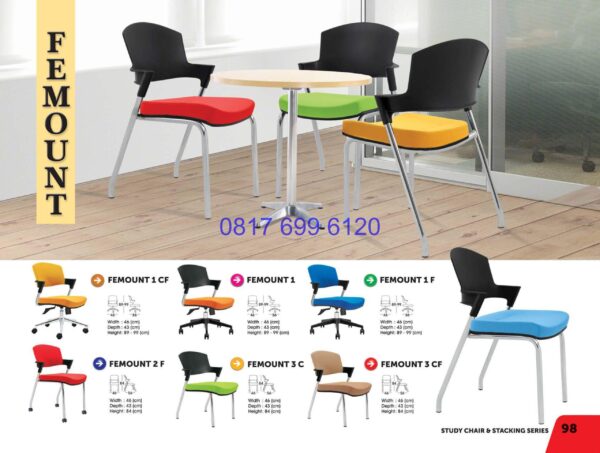 Kursi Kantor Donati Femount 1 CF | Femount 1 | Femount 1F | Femount 2F | Femount 3C | Femount 3 CF
