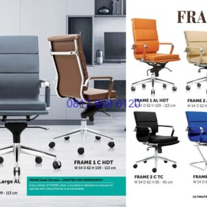 Kursi Kantor Donati Frame 1 Large AL HDT | Frame 1 CH DT | Frame 1AL HDT | Frame 2AL TC | Frame 2 CTC | Frame V1-C