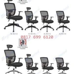 Kursi Kantor Ergotec GL 952 X-A#GL 952 X-B#GL 852 X-A#GL 852 X-B#GL 962 Y1-A#GL-952 Y1-B#GL 852 Y1-A#GL 852 Y1-B