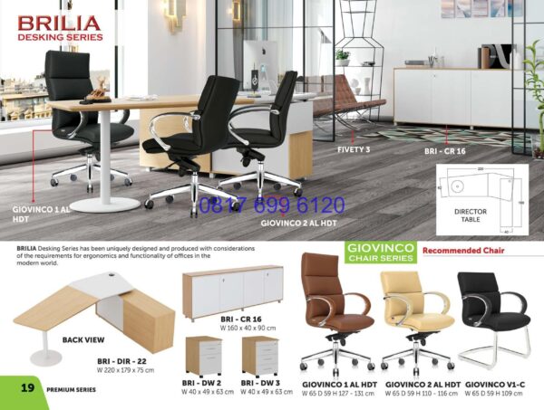 Kursi Kantor Donati Giovinco 1 AL HDT | Giovinco 2 AL HDT | BRI CR 16 | BRI DI R22 | Giovinco 1 AL HDT | Giovinco 2 AL HDT | Giovinco V1-C