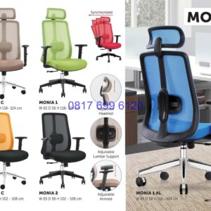Kursi Kantor Donati Monia 1 AL | Monia 1C | Monia 2C | Monia 2