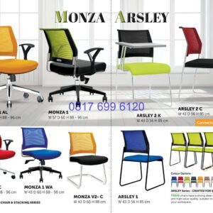 Kursi Kantor Donati Monza 1AL | Monza 1 | Arsley 2K | Monza 1C | Monza V2 C | Arsley 1