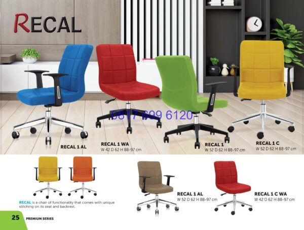 Kursi Kantor Donati Recal1AL | Recal 1 WA | Recal 1 | Recal 1C | Recal 1 AL