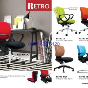 Kursi Kantor Donati Retro1C | Retro2CWA | Retro2WA