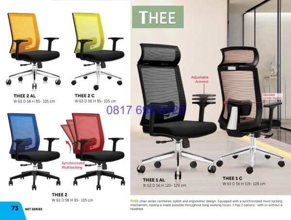 Kursi Kantor Donati Thee 2 AL | Thee 2 C | Thee 1 AL | DO10 PAL