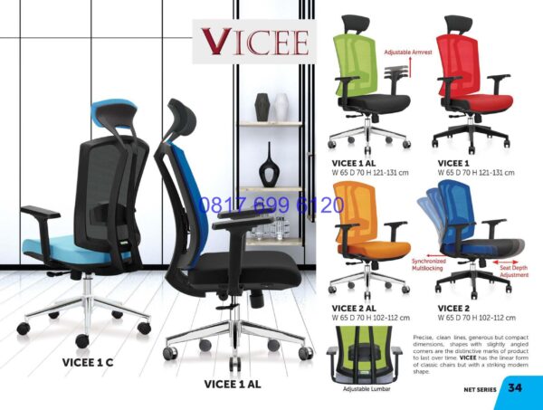 Kursi Kantor Donati Vicee 1C | Vicee 1 AL | Vicee 1 | Vicee 2 AL