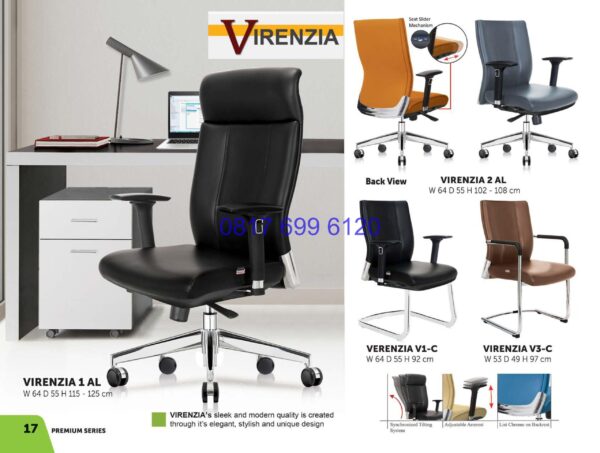 Kursi Kantor Donati Virenza 1 AL | Virenza 2 AL | Virenza V1-C | Virenza V 3C