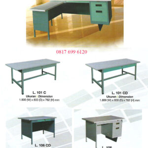 Meja Kantor Besi Lion L 101C#L 101CD#L 106CD#L 106