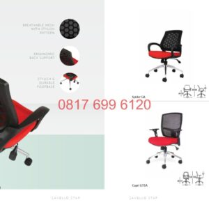 Kursi Kantor / Sekretaris / Manager / Direktur Savello Spider GA#Spider G#Spider V#Capri GT1A#Capri GT1#Capri VT1A
