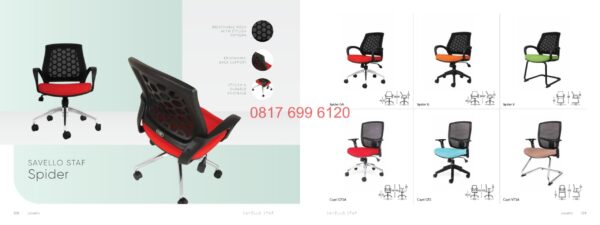 Kursi Kantor / Sekretaris / Manager / Direktur Savello Spider GA#Spider G#Spider V#Capri GT1A#Capri GT1#Capri VT1A