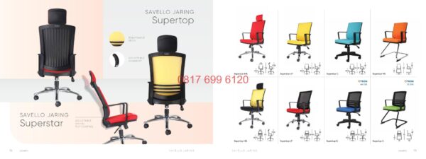 Kursi Kantor / Sekretaris / Manager / Direktur Savello Superstar HA#Superstar LP#Superstar G#Superstar VA#Supertop HA#Supertop LP#Supertop G#Supertop V