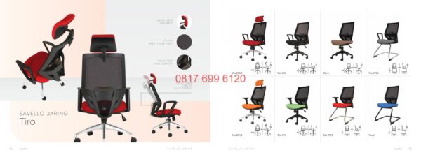 Kursi Kantor / Sekretaris / Manager / Direktur Savello Tiro HTOA#Tiro LTO#Tiro L#Tiro VTOA#Tiro HT1A#Tiro LT1#Tiro VT1A#Tiro V