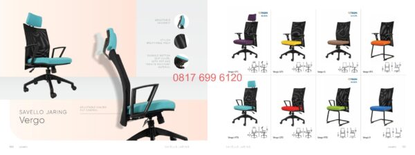 Kursi Kantor / Sekretaris / Manager / Direktur Savello Vergo HT1#Vergo GT1#Vergo G#Vergo VT1#Vergo HT0#Vergo GTO#Vergo VT0#Vergo V