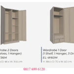 Swing Door Wardrobe Elite EL-W36M#EL-W60M
