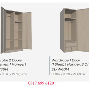 Swing Door Wardrobe Elite EL-W36M#EL-W60M